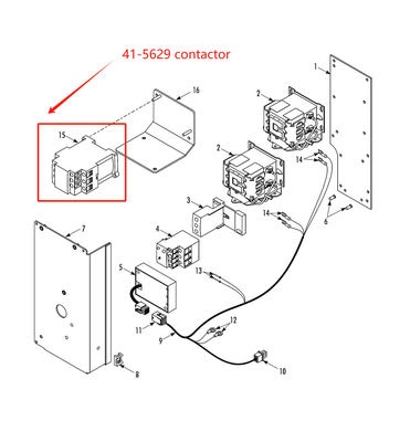 Contactor AC 415629 da THERMO KING as peças alternativas