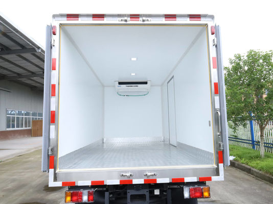 Caminhão Refrigerado QINGLING ISUZU KV100 100P para Transporte de Alimentos, Carne e Peixe NKR Freezer 5 Toneladas THERMO KING RV380 Refrigeração