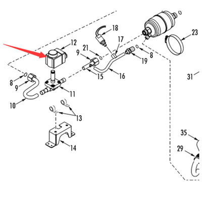 Bobina da válvula solenóide de aquecimento original Thermo King RV200 Modelos 415047 12V 415051 24V