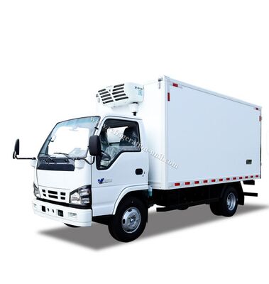 Chassi de caminhão da marca Isuzu 100p Japão com caixa refrigerada de 4,1 metros de comprimento com unidades de refrigeração THERMO KING RV380V 4X2 Mini 3tons 2 Ton Freezer Refrigerated Truck