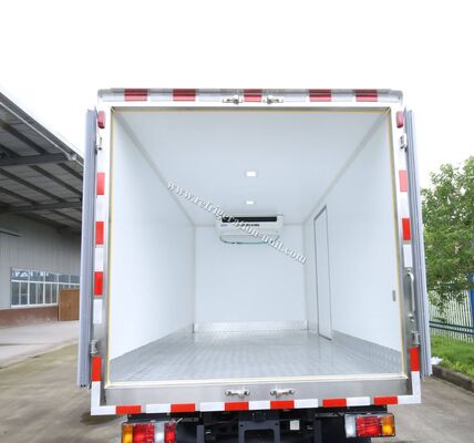 Chassi de caminhão da marca Isuzu 100p Japão com caixa refrigerada de 4,1 metros de comprimento com unidades de refrigeração THERMO KING RV380V 4X2 Mini 3tons 2 Ton Freezer Refrigerated Truck