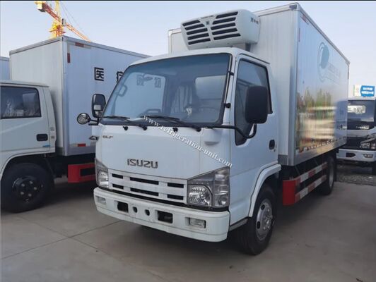 Chassi de caminhão da marca Isuzu 100p Japão com caixa refrigerada de 4,1 metros de comprimento com unidades de refrigeração THERMO KING RV380V 4X2 Mini 3tons 2 Ton Freezer Refrigerated Truck
