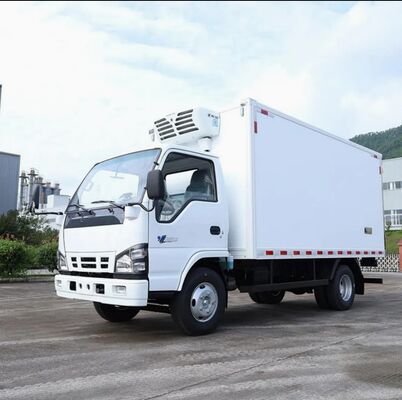 ISUZU QINGLING 600P Furgão Refrigerado de 6 rodas e 3 toneladas com unidade de refrigeração THERMO KING modelo RV380